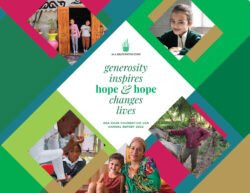 Cover of the 2022 Annual Report. Text reads: Generosity Inspires Hope & Hope Changes Lives. Aga Khan Foundation USA Annual Report 2022.