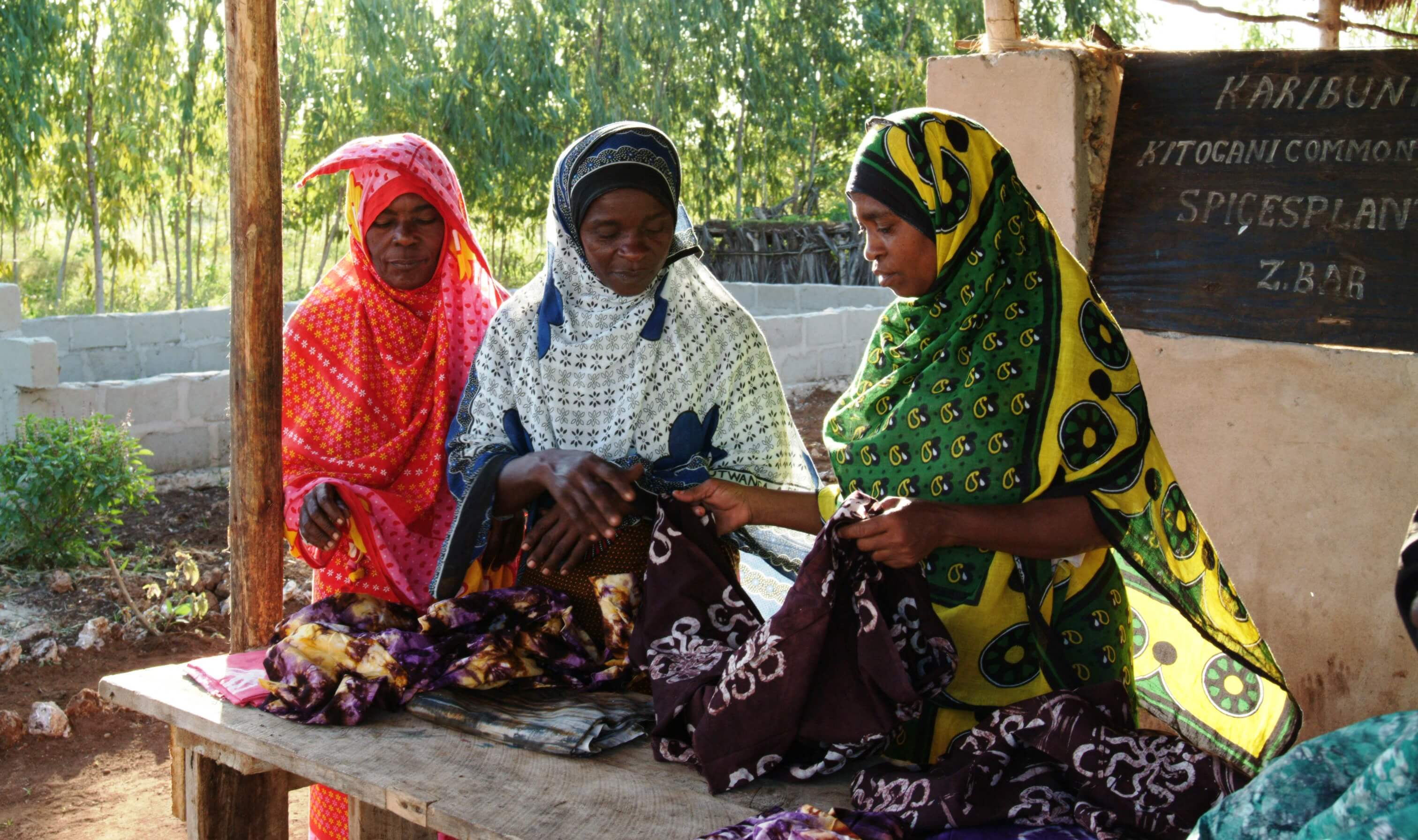 Village organization members meet in Tanzania