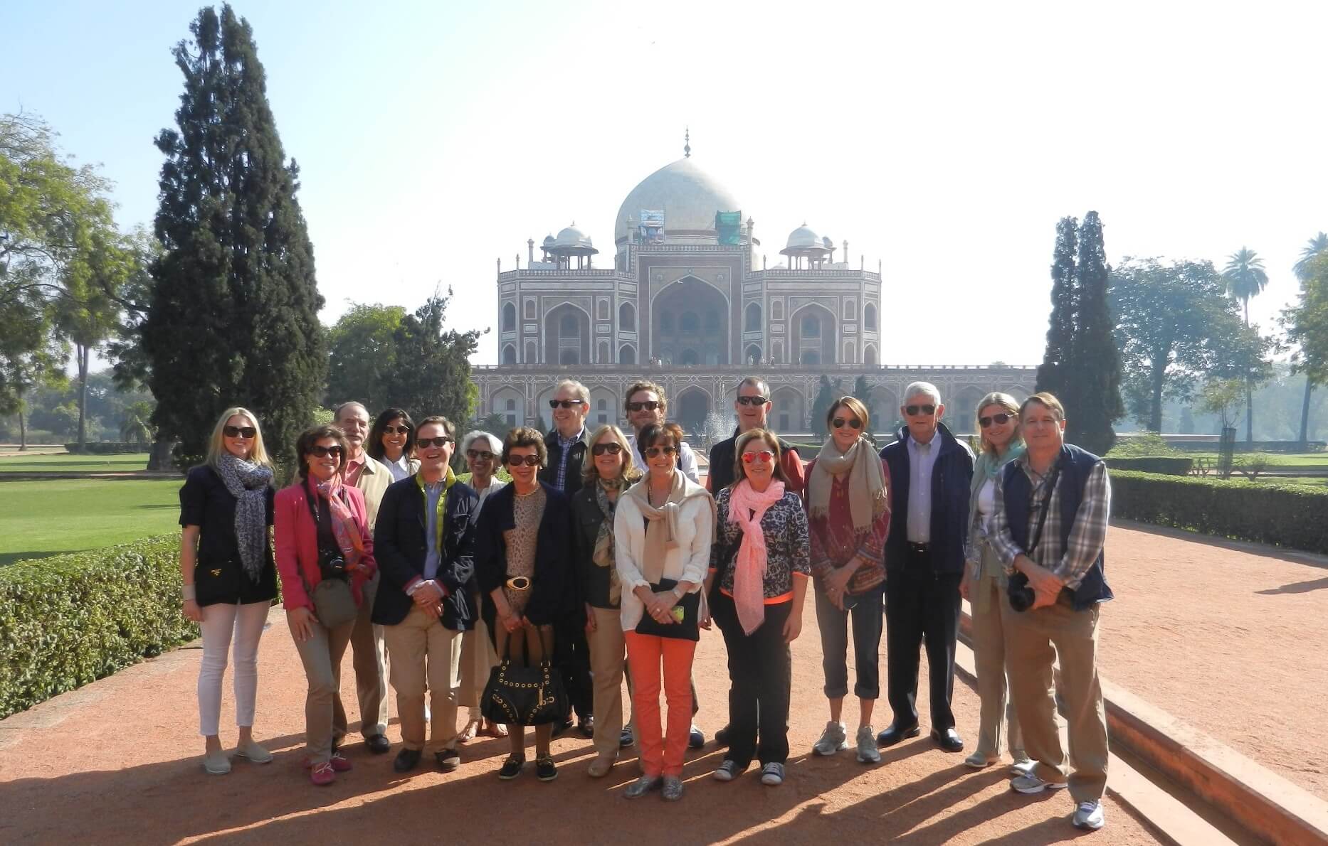 Members of Houston's Museum of Fine Arts Board of Trustees visiting Humayun's Tomb in Delhi, India - Aga Khan Trust for Culture