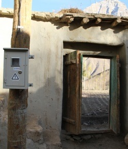 electricity box in rural Afghanistan