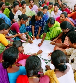 Community meeting in India