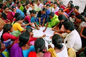 Community meeting in India