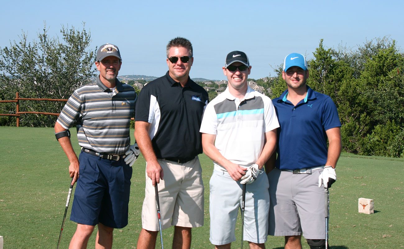 Golfers participating in the 2014 Aga Khan Foundation Golf Tournament in Austin, Texas.