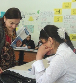 A continuing studies class being taught in Badakhshan