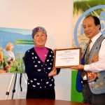 Kyrgyz farmer receives a diploma