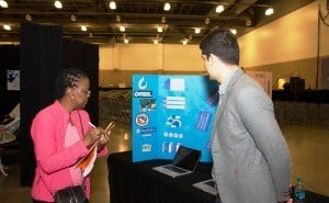 Judge notes a Aga Khan Foundation Dallas Innovation Challenge team's entry