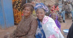 Women in a market in Mopti, Mali