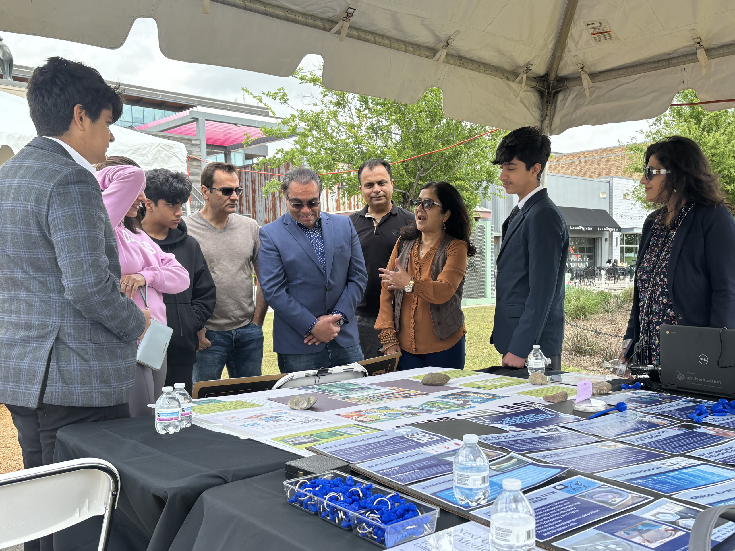 Youth present their innovation to guests at the Youth Festival