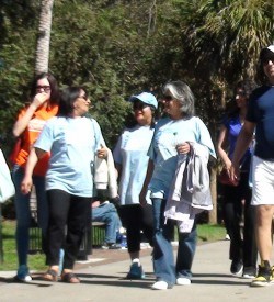 Walkers participating in the 2013 Aga Khan Foundation Walk in Orlando Florida