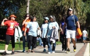 Walkers participating in the 2013 Aga Khan Foundation Walk in Orlando Florida