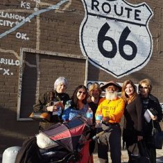 Rasheed Hooda and friends during his walk of Route 66.