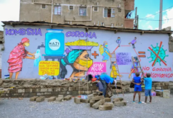 Graffiti in Kenya shows how people can protect themselves from COVID-19