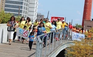 Walkers participate in the 2014 Aga Khan Foundation Birmingham Walk.