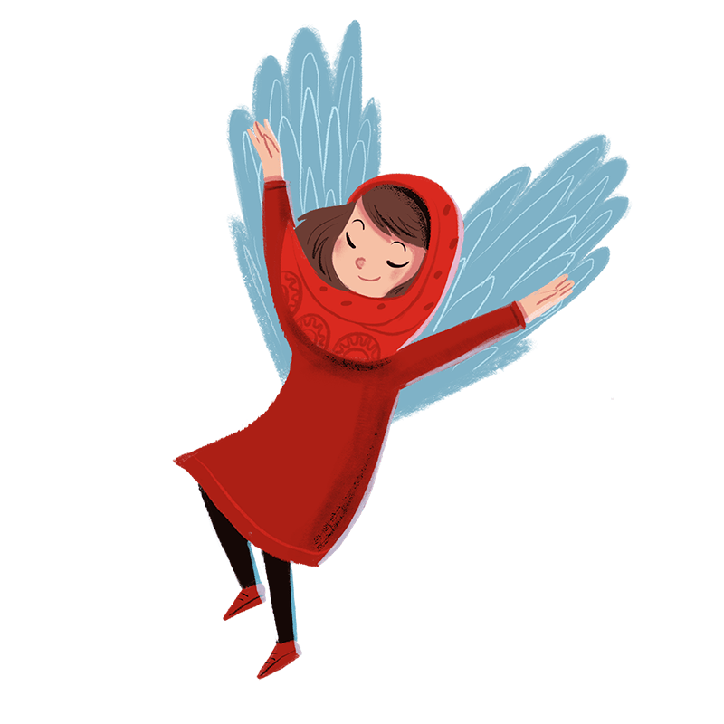 Sara with wings